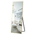 thumbnail image 1 of NeuType Full Length Mirror Floor Rectangle Gold 55"x16", 1 of 9