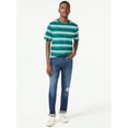 thumbnail image 2 of Free Assembly Men's Triple Stripe Crewneck T-Shirt with Short Sleeves, 2 of 6