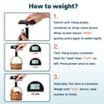 thumbnail image 4 of Travel Inspira Digital Luggage Scale, Large LCD Backlit Display, Portable Hanging Baggage Scale for Travel, 110 lb / 50 kg, Auto-Lock, Battery Included（Black）, 4 of 10
