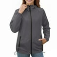 thumbnail image 7 of Womens Rain Jacket Waterproof Outdoor Hiking Raincoat Women Lined Rain Jacket Lightweight Hooded Jackets Trench Coats Rain Coats for Women, 7 of 7