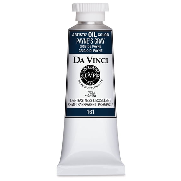 Da Vinci Artists' Oil Color - Payne's Gray, 37 ml Tube