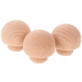 thumbnail image 6 of 3 Pcs Graffiti DIY Wooden Mushroom Ornaments Toy Decor Child Brown, 6 of 8