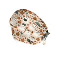 thumbnail image 6 of Voska Women's Halloween Print Scrub Cap Work Hat Cotton Adjustable Breathable Full Coverage Nurse Hat Cosplay Daily Shower Hair Cap White one size, 6 of 6