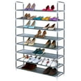 thumbnail image 3 of Zapatero portátil Zimtown 8 niveles organizador de almacenamiento gris, 3 of 6