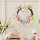 thumbnail image 4 of Anillo De Plástico Para Colgar Corona de Pascua colorida con huevos y conejitos, decoración de primavera para colgar en la puerta para fiesta de Pascua (1 unidad) JASKFLY, 4 of 8