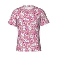thumbnail image 4 of Vsdgher Cute Rabbit Print Men's Dry Fit Mesh Athletic Shirts Moisture Wicking Tennis T-Shirt Tops, 4 of 9