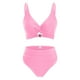 thumbnail image 5 of Traje de baño de bikini liso sin mangas para mujer, traje de baño push-up acolchado, conjuntos de blusa de traje de baño de poliéster para mujer, 5 of 6