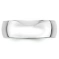 thumbnail image 2 of 14KW 7mm LTW Half Round Band Size 11 in 14k White Gold, 2 of 3