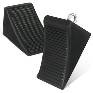 Milisten 2pcs Wheel Chocks Tire Stoppers Travel Trailers Wheel Blocks Heavy Duty Rubber Wheel Stoppers Vehicle Chocks Stop Blocks