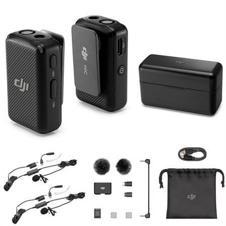 UPC: 0192223224964 | Mic 2-Person Compact Digital Wireless Microphone System/Recorder for Camera & Smartphone  2.4 GHz with 2x TASL500 Lavalier Microphone