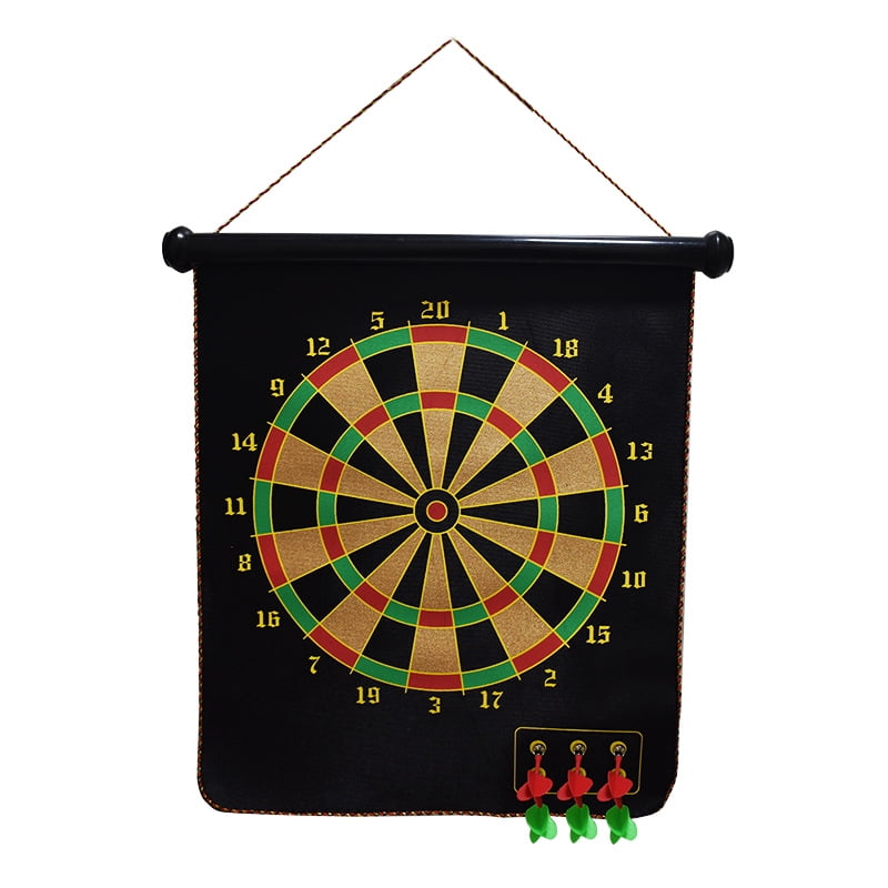 Magnetic Dart Board, Indoor Outdoor Dart Games for Kids with 6pcs Magnetic Darts, Safety Toy Games, Rollup Double Sided Board Game Set Gifts - Walmart.com
