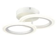 thumbnail image 6 of Claxy Double Circle LED Semi Flush Mount Light, 6 of 7