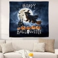 thumbnail image 2 of Happy Halloween Newfoundland Witch Pumpkins Bats Tapestry Newfie Dog Lover Gifts Wall Hanging Backdrop Home Decor - 13012, 2 of 5