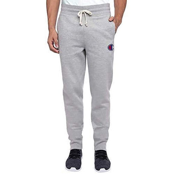 Champion Men's Fleece Jogger Pant (Grey, Large)