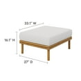thumbnail image 3 of Modway Wren Ensemble de Fauteuil et Ottoman Mobilier de Patio Extérieur, Blanc, 3 of 8