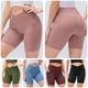 thumbnail image 2 of Pantalones cortos de yoga para mujer con bolsillos Pantalones cortos acanalados de cintura alta Push Abanopi Pantalones cortos de mujer, 2 of 7