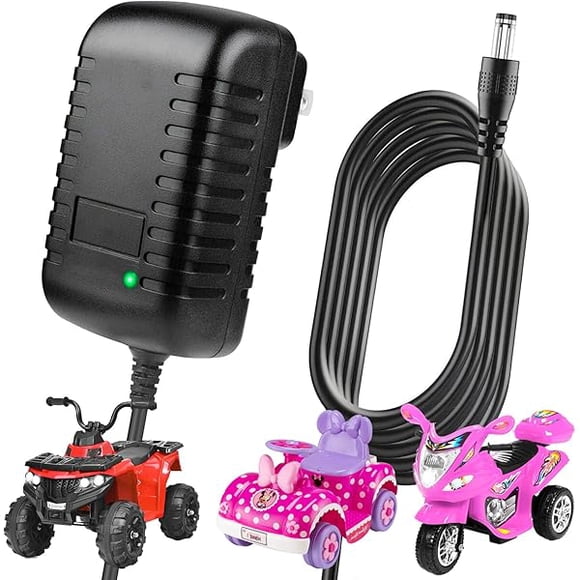 xixishop 6V Charger for Kids Ride On Toys Car, 6 Volt Battery Charger Replacement for Kidzone, Best Choice, Wrangler, Kid Trax, Dynacraft, Lamborghini Powered Wheel Charging
