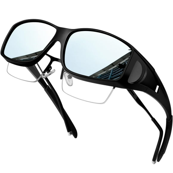 Gafas de Sol Polarizadas KANASTAL Envolventes UV400 Negro/Plata
