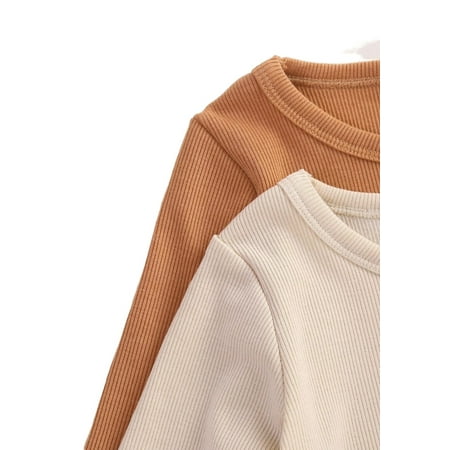 

Casual Plain Round Neck Long Sleeve Multicolor Baby Sets (Baby s)