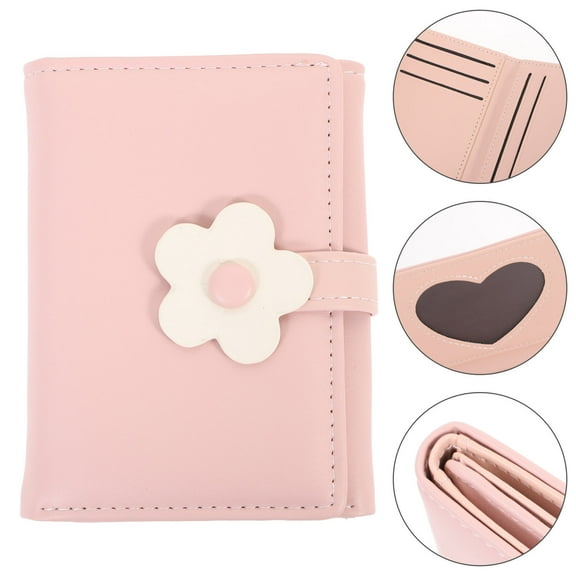 HOMEMAXS Card Holder Girls Flower Wallet Small Purses for Women Cute