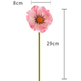 thumbnail image 2 of Zhuge 12-Piece Red PU Artificial Poppy Flowers 11.42×3.15 Inch, Lifelike Faux Poppies for Home Dining Table & Indoor Outdoor Decor, 2 of 5