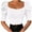 White, variant on Quinlirra Womens Tops Clearance Women's Fashion Comfortable Short Sleeve Solid Color Round Neck Top