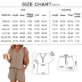 thumbnail image 2 of SUNBS 2 Piece Outfit for Women Lounge Sets Cap Sleeve Henley Shirts and Shorts Sweatsuit Womens Matching Sets, 2 of 9