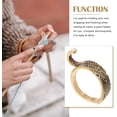 thumbnail image 3 of 2 Pcs Winder sewing finger crochet finger tension ring thimble yarn guide ring knitting crochet rings the ring d ring braid tool Handmade Knitting Tools copper adjustable wire loop, 3 of 5
