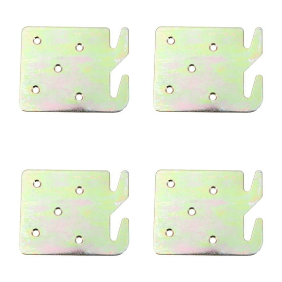 4pcs Bed Accessories Wood Bed Rail Bracket Bed Rail Hooks Plates Beds Frame