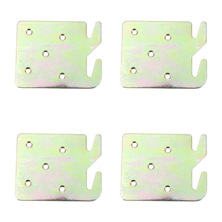 

Eease 4pcs Bed Rail Hooks Plates for Wood Bed Headboards