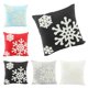 thumbnail image 3 of Crewel Snowflake Patterns Algodón Transpirable Funda de almohada suave Funda de almohada decorativa navideña sidaley JJ15966-01, 3 of 7