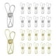 thumbnail image 1 of Uxcell 50Pcs Clips de carpeta de oficina de papel, 1.26" pequeños clips de papel de alambre metálico hueco de cola larga para colgar fotos, ropa, oficina, hogar, cocina, paquete de comida, Plata/Oro, 1 of 6