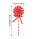 thumbnail image 3 of Adorno Navideño de Piruleta Colorido | Caramelo Rojo de Plástico con Lazo | Decoración Navideña de 21 Cm para El Hogar y Fiestas, 3 of 6