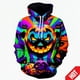 thumbnail image 3 of Sudadera con capucha con diseño de calabaza de moda de Halloween con estampado 3D para hombres y mujeres, sudadera divertida de terror, sudaderas con capucha de hip hop, sudadera con capucha genial pa, 3 of 4
