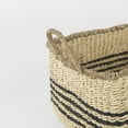thumbnail image 4 of Set of Two Striped Wicker Storage Baskets, 4 of 5