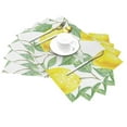 thumbnail image 2 of YFYANG Washable Heat-Resistant Placemats, 70% PVC/30% Polyester, Fruit Lemon Art Pattern Kitchen Table Mat, 12" x 18" 1 Piece, 2 of 6