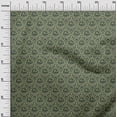 thumbnail image 2 of oneOone Organic Cotton Poplin Twill Fabric Leaves & Floral Block Printed Craft Fabric BTY 42 Inch Wide, 2 of 4