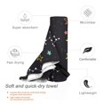 thumbnail image 3 of YFYANG Adult Microfiber Quick Dry Bath Towels, Colorful Constellation Graffiti Beach Towel, Home Camping Travel Essentials, 27.5" x 55", 3 of 9