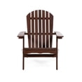 thumbnail image 2 of Afuera Living 34"W Outdoor Eucalyptus Wood Adirondack Chair in Dark Brown, 2 of 6