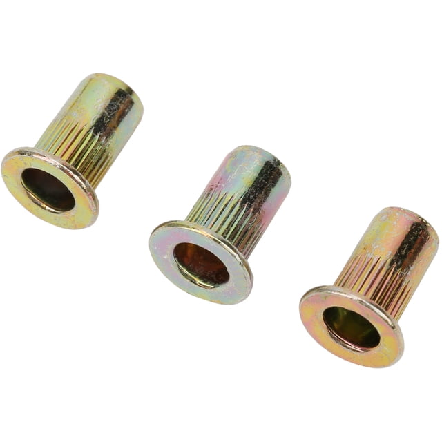 150 piezas M4 tuercas remachables galvanizadas de color, remachado rápido, accesorios de hardware para automóviles