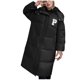 thumbnail image 1 of Chaqueta y abrigos casuales con capucha de manga larga para mujer, moda, con cremallera, manga larga, largo medio, hasta la rodilla, de algodón grueso para invierno, abrigo para mujer, 1 of 7