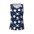 thumbnail image 5 of Goofa Pirate Skulls 1 Printed Womens Workout Tops for Women Sleeveless Yoga Shirts Athletic Running Tank Tops Sleeveless Gym Clothes Workout Apparel-X-Large, 5 of 9