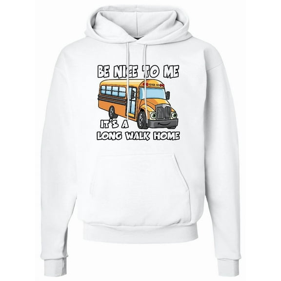 Inktastic School Bus Driver Be Nice Adult Hoodie Sweatshirt