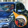 thumbnail image 3 of WOBOGO Cartoon Christmas Stockings Car Windshield Sunshades Autopilot Lightweight Accordion Sun Visor 57×31.5in, 3 of 8