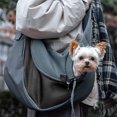 thumbnail image 3 of Pet Dog Sling Carrier Breathable Mesh Travel Safe Sling Bag Carrier for Dogs Cats, 3 of 7