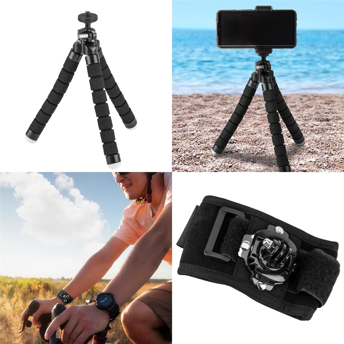 Froggi Extreme Sports Action Camera Accessory Kit - 47 Essential