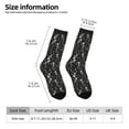 thumbnail image 4 of Goofa Retro Skeleton Dancing On Halloween Party Printed Men's Crew Socks, Soft Durable Breathable Moisture-Wicking with Odor Control Cotton socks, 4 of 9
