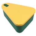 thumbnail image 2 of Caja de pizza de silicona de grado alimenticio, accesorio reutilizable para el hogar y la cocina, multiusos. L Amarillo Verde, 2 of 9