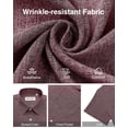 thumbnail image 5 of Camisa Alimens & Gentle de lino para hombre, manga corta, color rojo vino, 2XL, 5 of 5