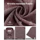 thumbnail image 5 of Camisa Alimens & Gentle de lino para hombre, manga corta, color rojo vino, 2XL, 5 of 5